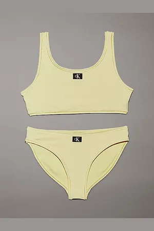 Calvin Klein Bralette Bikini-Set für Mädchen - CK Monogram