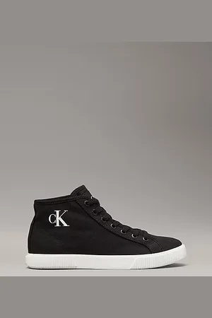 Calvin Klein High-Top-Sneakers aus Canvas mit flachem Profil