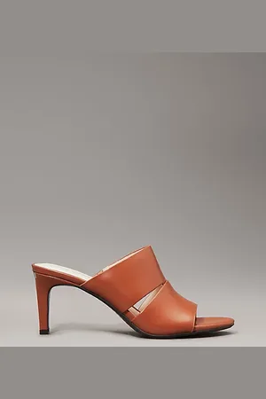 Calvin Klein Ledersandalen mit Absatz