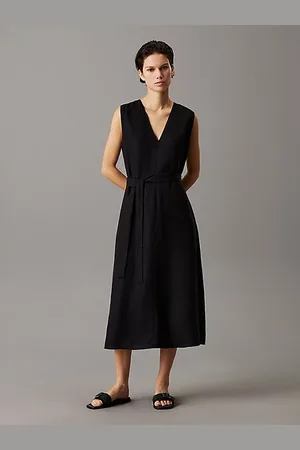 Calvin Klein Kleid aus Leinen und Lyocell