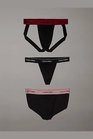 Calvin Klein 3er-Pack Slip, String und Jockstrap - Modern Cotton