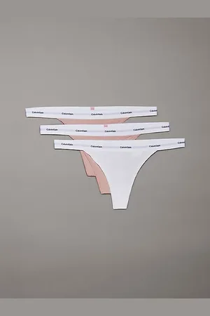 Calvin Klein 3er-Pack Strings - Cotton Stretch Rib