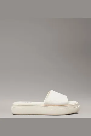 Calvin Klein Plateau-Slippers mit Logo-Jacquardmuster