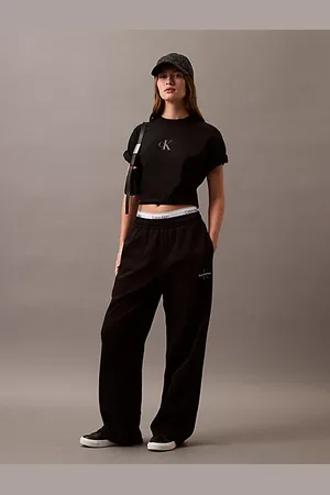 Calvin Klein Cropped Monogramm-T-Shirt