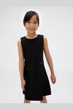Calvin Klein Eng geschnittenes, ärmelloses Kleid aus Milano-Jersey
