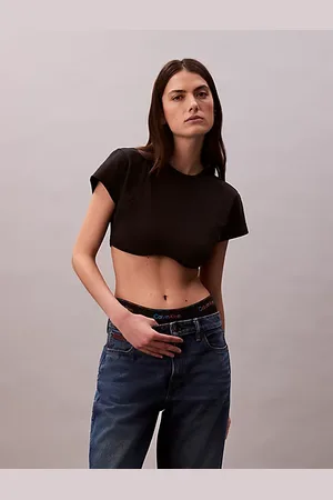 Calvin Klein Crop Top mit Schnürung am Rücken - Pride