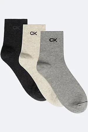 Calvin Klein 3er-Pack halbhohe Crew-Socken aus weich gekämmter Baumwolle