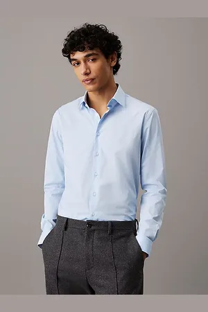Calvin Klein Tailliertes Hemd aus Stretch-Popeline
