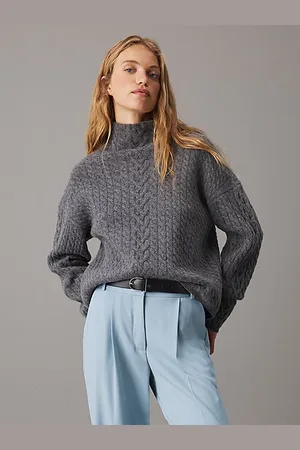 Calvin Klein Lässiger Zopfstrickpullover