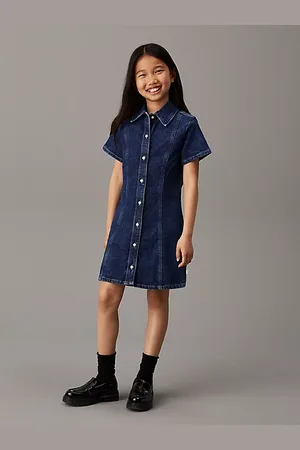 Calvin Klein Denim-Kleid im A-Linien-Schnitt