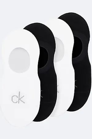 Calvin Klein 4er-Pack No-show-Socken aus weich gekämmter Baumwolle