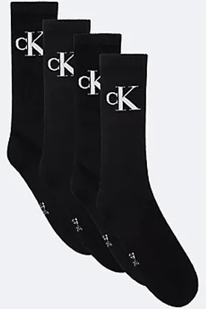 Calvin Klein 4er-Pack Logo-Crew-Socken aus weich gekämmter Baumwolle