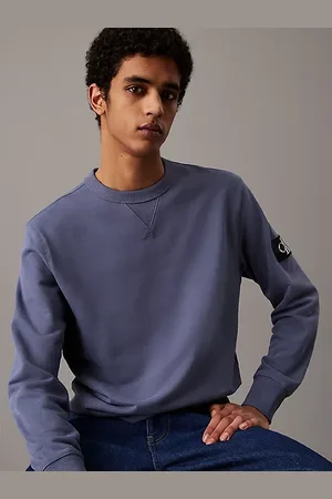Calvin Klein Badge-Sweatshirt aus Baumwoll-Frottee