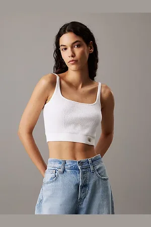 Calvin Klein Bralette-Top aus gerippter Baumwolle