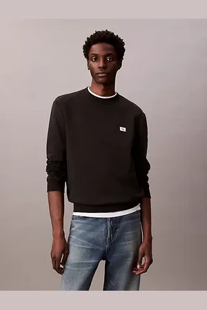 Calvin Klein Badge-Sweatshirt aus Baumwoll-Frottee