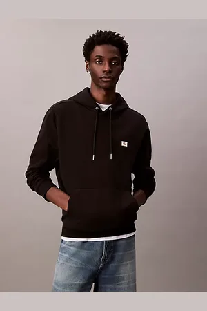 Calvin Klein Badge-Hoodie aus Baumwoll-Frottee
