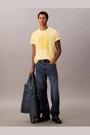 Calvin Klein Schlichtes T-Shirt mit Monogramm-Logo