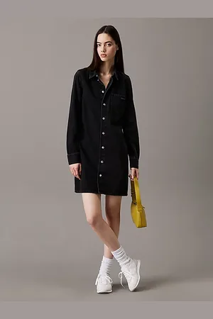 Calvin Klein Tailliertes -Hemdkleid