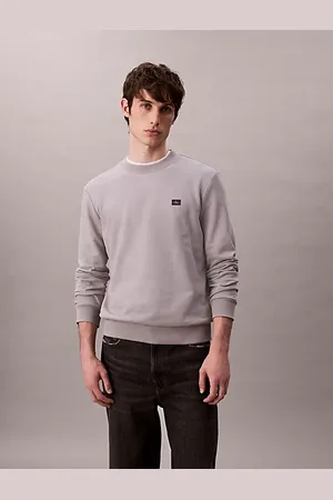 Calvin Klein Badge-Sweatshirt aus Baumwoll-Frottee