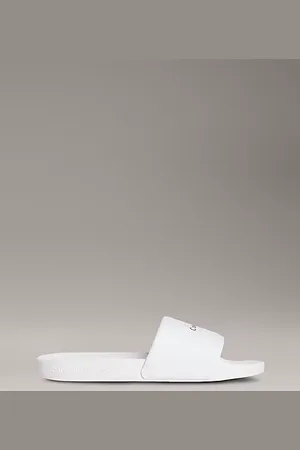 Calvin Klein Slippers aus Canvas mit Logo