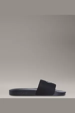 Calvin Klein Slippers aus Canvas mit Logo