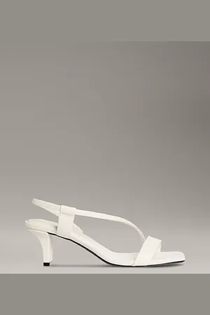 Calvin Klein Ledersandalen mit Absatz