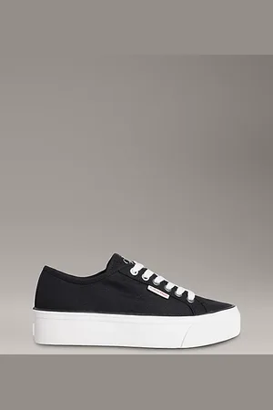 Calvin Klein Plateau-Sneakers aus Canvas