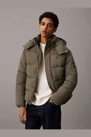 Calvin Klein Steppjacke mit Kapuze aus Crinkle-Nylon