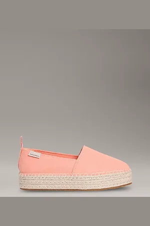 Calvin Klein Plateau-Espadrilles aus Canvas