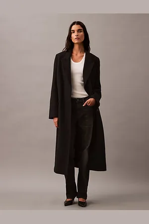 Calvin Klein Mantel aus gebürsteter Wolle