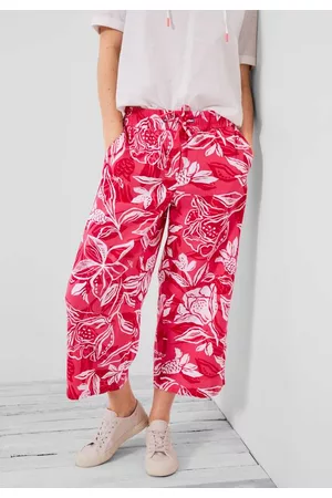 CECIL Damen Weite Hosen - Leinen Loose Fit Hose