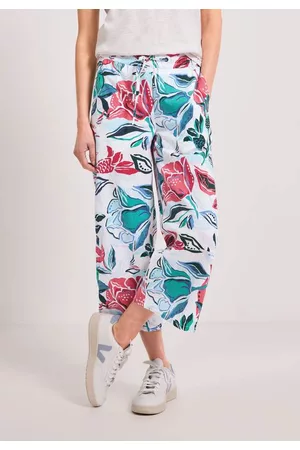 CECIL Damen Weite Hosen - Leinenmix Loose Fit Hose