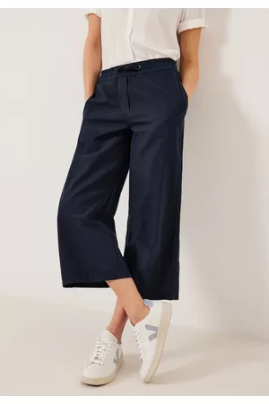 CECIL Damen Weite Hosen - Leinenmix Loose Fit Hose