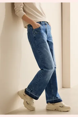 CECIL Damen Wide Leg Jeans in , Gr: 27
