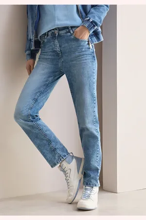 CECIL Damen Straight Leg Jeans in , Gr: 25
