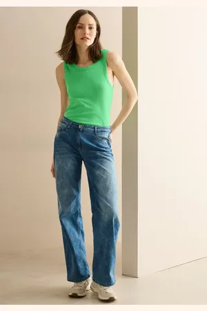 CECIL Damen Basic Top mit Rippstruktur in , Gr: L