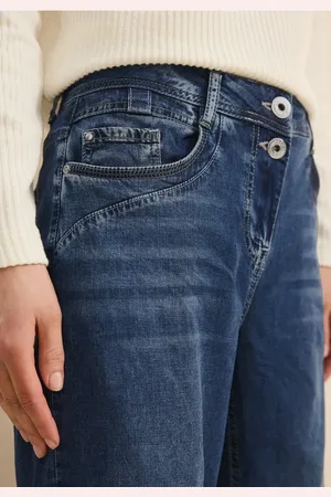 CECIL Damen Wide Leg Lyocellmix Jeans in , Gr: 26