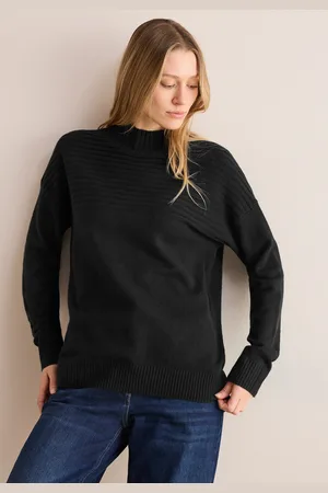 CECIL Stehkragenpullover, mit Elasthan-Anteil