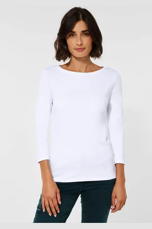 CECIL 3/4-Arm-Shirt, mit klassischem U-Boot-Ausschnitt