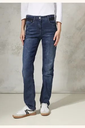 CECIL Damen Straight Leg Jeans in , Gr: 28
