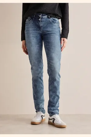 CECIL Damen Jeans im Casual Fit in , Gr: 26