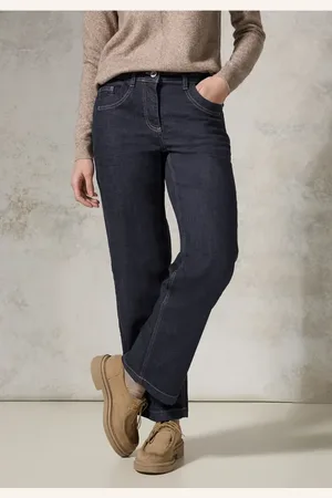 CECIL Damen Wide Leg Jeans in , Gr: 25