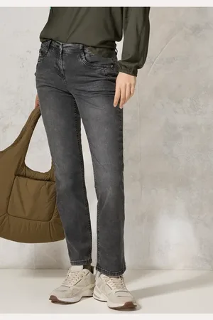 CECIL Damen Jeans mit Bouclé-Detail in , Gr: 25