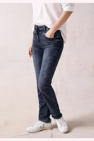 CECIL Damen Straight Leg Jeans in , Gr: 25