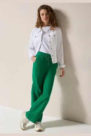 CECIL Damen Wide Leg Musselin Hose in , Gr: XXL