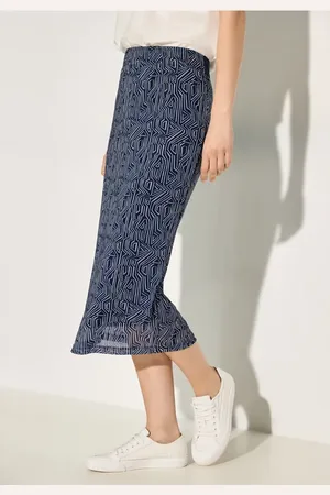 CECIL Damen Print Mesh-Rock in , Gr: XXL