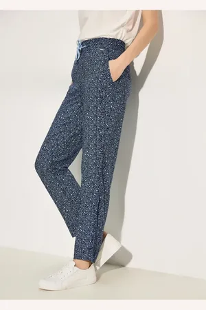 CECIL Damen Bequeme Print Hose in , Gr: XXL