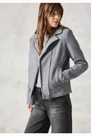 CECIL Damen Bikerjacke in Woll-Optik in , Gr: L