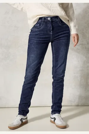 CECIL Damen Jeans im Slim Fit in , Gr: 25