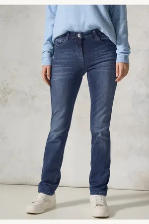 CECIL Damen Straight Leg Jeans in , Gr: 25
